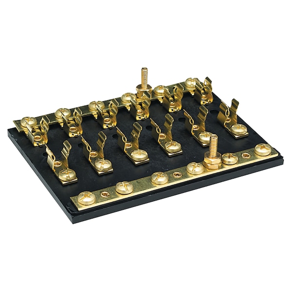 Seachoice Fuse and Terminal Block, 6 Gang, 4-1/2" L x 3-1/4" W x 7/8" H 13441 - main
